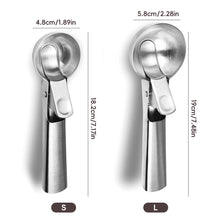 Load image into Gallery viewer, Stainless Steel Spring Loaded Ice Cream Scoop Professional Gelato Scoop Melon Baller Cookie Scoop Ice Cream Server Anti-Drip Ice Cream Tool