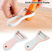 Load image into Gallery viewer, 2-in-1 Peeler and Grater Space-Saving Eco-Friendly Vegetable Peeler Set Multi-Purpose for Vegan Meal Prep Foldable Kitchen Tool with Stainless Steel Blades