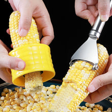Load image into Gallery viewer, Professional Stainless Steel Corn Stripper Tool Manual Corn Cob Stripper Kernel Remover Rustproof for Easy Peeling Kitchen Commercial Farm Use