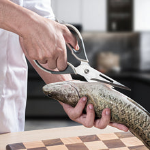 Load image into Gallery viewer, High-Quality 6-in-1 Powerful Kitchen Scissors Detachable Multi-functional Magnetic Storage Pouch Fish Scale Plane Peeler Crack Walnut Corkscrew
