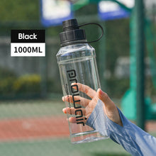 Load image into Gallery viewer, 1000ML Leak-Proof Plastic Water Bottle Large Capacity Sports Water Bottle Non-Toxic Odorless Perfect for Hot/Cold Drinks Easy Grip for School Office Camping Gym