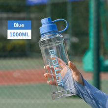 Load image into Gallery viewer, 1000ML Leak-Proof Plastic Water Bottle Large Capacity Sports Water Bottle Non-Toxic Odorless Perfect for Hot/Cold Drinks Easy Grip for School Office Camping Gym