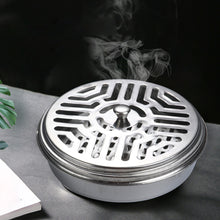 Load image into Gallery viewer, Portable Stainless Steel Mosquito Coil Holder With Cover Fireproof Rustproof Reusable Mosquito Repellent Box Mosquito Coil Tray Home Camping Outdoor