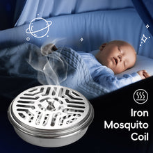 Load image into Gallery viewer, Portable Stainless Steel Mosquito Coil Holder With Cover Fireproof Rustproof Reusable Mosquito Repellent Box Mosquito Coil Tray Home Camping Outdoor