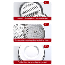 Load image into Gallery viewer, Portable Stainless Steel Mosquito Coil Holder With Cover Fireproof Rustproof Reusable Mosquito Repellent Box Mosquito Coil Tray Home Camping Outdoor