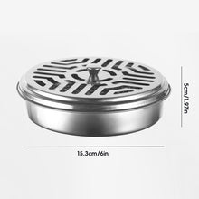 Load image into Gallery viewer, Portable Stainless Steel Mosquito Coil Holder With Cover Fireproof Rustproof Reusable Mosquito Repellent Box Mosquito Coil Tray Home Camping Outdoor