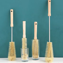 Load image into Gallery viewer, Cup Brush Long Wooden Handle Bottle Brush Nylon Cleaning Brushes Infant Feeding Bottles Cleaner Kitchen Artifact Cleaning Tools