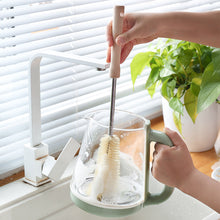 Load image into Gallery viewer, Cup Brush Long Wooden Handle Bottle Brush Nylon Cleaning Brushes Infant Feeding Bottles Cleaner Kitchen Artifact Cleaning Tools