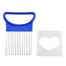 Load image into Gallery viewer, Stainless Steel Onion Fork with Sharp Needles Multi-Purpose Kitchen Slicer Tool Onion Meat Picker for Fruits BBQ Vegetable Prep With Protective Cover