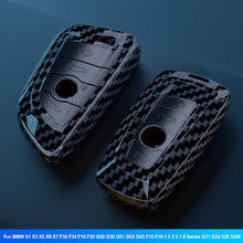 Load image into Gallery viewer, Carbon Fiber Car Key Case ABS Cover Protected Fob For BMW X1 X3 X5 X6 X7 F30 F34 F10 F20 G20 G30 G01 G02 G05 F15 F16 1 2 3 5 7 8 Series G11 G32 530 320li