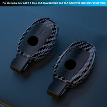 Load image into Gallery viewer, ABS Carbon Fiber Car Key Case Cover Shell For Mercedes Benz A B C E Class GLS GLA GLK GLC CLS CLA AMG W204 W205 W212 W463 W176