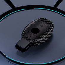 Load image into Gallery viewer, ABS Carbon Fiber Car Key Case Cover Shell For Mercedes Benz A B C E Class GLS GLA GLK GLC CLS CLA AMG W204 W205 W212 W463 W176