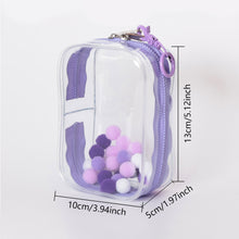 Load image into Gallery viewer, For 17cm Labubu V2 V3 15cm Cotton Doll Outfit Crossbody Pain Bag PVC Storage Bag Dolls Display Bag