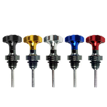 Load image into Gallery viewer, Aluminum Motorcycle Scooter Engine Oil Dipstick Filler Cap Plug Engine Crankcase Oil Level Gauge
