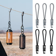 Load image into Gallery viewer, 1PC Multi-Functional Aluminum Alloy Hook Piston-Type Press Opening Clip Portable Wind Rope Hook