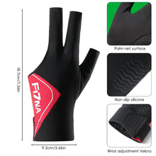 Load image into Gallery viewer, 1PC Professional High-Elasticity Billiards Gloves For Left Hand Anti-Slip Breathable Three-Finger Snooker Gloves Billiards Accessories