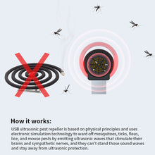 Load image into Gallery viewer, Multi-Functional Intelligent Ultrasonic Mosquito Repellent Portable USB Electronic Home Car Rat And Insect Repellent Device