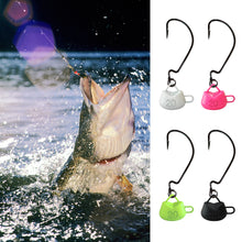 Load image into Gallery viewer, 5PCS 5/7/10G Ned Rig Offset Shank EWG Hook Used With Lure Soft Bait For Black Bass Weedless Swimbait Jig Head