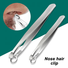 Load image into Gallery viewer, Stainless Steel Nose Hair Clip Round Head Circular Manual Press Type Men's Beard and Nose Hair Clipper