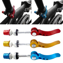 Load image into Gallery viewer, Universal Mountain Bicycle Quick Release Seatpost Clamp Bike Seat Post Tube Clamp Lock Seat Tube Clamp Screw Seat Tube Clip for Road MTB Bike