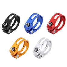 Load image into Gallery viewer, Aluminum Alloy Bicycle Seat Post Clamp Bolt Screw Lock 28.6mm Saddle Seatpost Tube Clamp For MTB Road Bike Fixed Gear