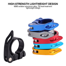 Load image into Gallery viewer, Super Light Bicycle Seat Post Clamp CNC Alloy Saddle Seat Post Clamp Titanium for 27.2/30.8/31.6mm Mountain Bike Seatpost