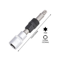 Load image into Gallery viewer, T50 Alternator Pulley Socket Drill Bit Wrench Tool With 33 Teeth Alternator Pulley Center Bolt Remover Socket Wrench Tool