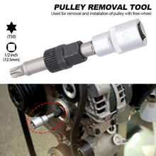 Load image into Gallery viewer, T50 Alternator Pulley Socket Drill Bit Wrench Tool With 33 Teeth Alternator Pulley Center Bolt Remover Socket Wrench Tool