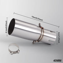 Load image into Gallery viewer, Motorcycle Modification Exhaust Pipe Middle Section 28-45mm Adapter 51mm Exhaust Section Non-destructive Install