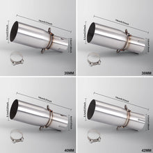 Load image into Gallery viewer, Motorcycle Modification Exhaust Pipe Middle Section 28-45mm Adapter 51mm Exhaust Section Non-destructive Install