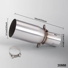 Load image into Gallery viewer, Motorcycle Modification Exhaust Pipe Middle Section 28-45mm Adapter 51mm Exhaust Section Non-destructive Install