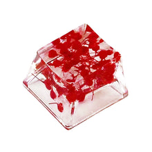 Load image into Gallery viewer, High Quality Epoxy DIY Translucent Leaves Dry Flowers Paper Cross Axis Mechanical Keyboard Keycap Universal Accessories