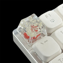 Load image into Gallery viewer, High Quality Epoxy DIY Translucent Leaves Dry Flowers Paper Cross Axis Mechanical Keyboard Keycap Universal Accessories