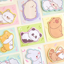 Load image into Gallery viewer, Cute Animal Sticky Notes Cute Cartoon Memo Pad Ins Kawaii Stationery Posted Tabs Its Memo Message Paper School Supplies