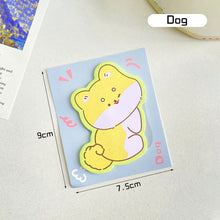 Load image into Gallery viewer, Cute Animal Sticky Notes Cute Cartoon Memo Pad Ins Kawaii Stationery Posted Tabs Its Memo Message Paper School Supplies