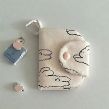 Load image into Gallery viewer, Korea Style Cartoon Fabric Card Holder Bags Mini Storage Pouch Keychain Pendant Charm