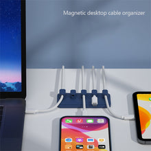 Load image into Gallery viewer, Magnetic Mouse Cable Wire Organizer Desktop Cable Clip Protector Cord Winder Row Plug Fixed USB Charging Line Holder Magnet