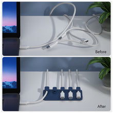 Load image into Gallery viewer, Magnetic Mouse Cable Wire Organizer Desktop Cable Clip Protector Cord Winder Row Plug Fixed USB Charging Line Holder Magnet