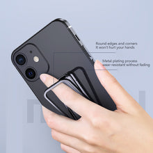 Load image into Gallery viewer, Metal Universal Finger Ring Phone Holder Stand Bracket Mini Phone Holder 360 Degree Rotating for Mobile Phone Pad Back Sticker