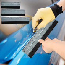 Load image into Gallery viewer, Car Film Vinyl Measurement Ruler Squeegee Suede Felt Edge Wrapping Applicator with Ruler Wrap Window Film