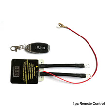 Load image into Gallery viewer, 12V Car Wireless Remote Control Battery Cutoff Switch Disconnect Auto Relay LED Display Anti-loss Power Off Leakage Protector