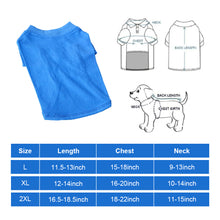 Load image into Gallery viewer, L-2XL Solid Color Dog T-Shirt Summer Cotton Dog Vest Breathable Soft Shirt for Small Medium Large Dogs