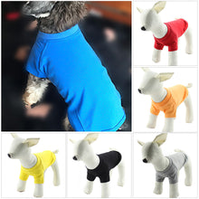 Load image into Gallery viewer, L-2XL Solid Color Dog T-Shirt Summer Cotton Dog Vest Breathable Soft Shirt for Small Medium Large Dogs