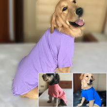 Load image into Gallery viewer, 2XL-4XL Solid Color Dog T-Shirt Summer Cotton Dog Vest Breathable Soft Shirt for Small Medium Large Dogs