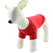 Load image into Gallery viewer, 2XL-4XL Solid Color Dog T-Shirt Summer Cotton Dog Vest Breathable Soft Shirt for Small Medium Large Dogs