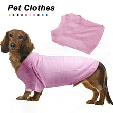 Load image into Gallery viewer, M-XL Solid Color Dog T-Shirt Summer Cotton Dog Vest Breathable Soft Shirt for Dachshund Dog