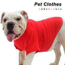 Load image into Gallery viewer, M-XL Solid Color Dog T-Shirt Summer Cotton Dog Vest Breathable Soft Shirt for French Bulldog English Bulldog