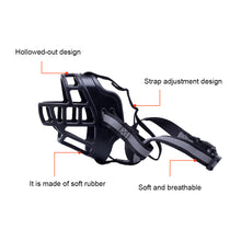 Load image into Gallery viewer, Anti Barking Dog Muzzle For Small Large Dogs Adjustable Mesh Breathable Pet Mouth Muzzles Nylon Straps Dog Accessories