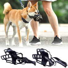 Load image into Gallery viewer, Anti Barking Dog Muzzle For Small Large Dogs Adjustable Mesh Breathable Pet Mouth Muzzles Nylon Straps Dog Accessories