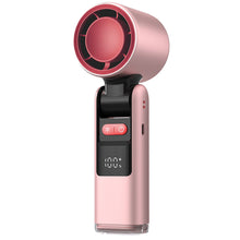 Load image into Gallery viewer, 4000mAh USB Rechargeable Fan Handheld Ice Cooling Fan Refrigeration Turbo Digital Display Electric Fan Office Desktop Outdoor